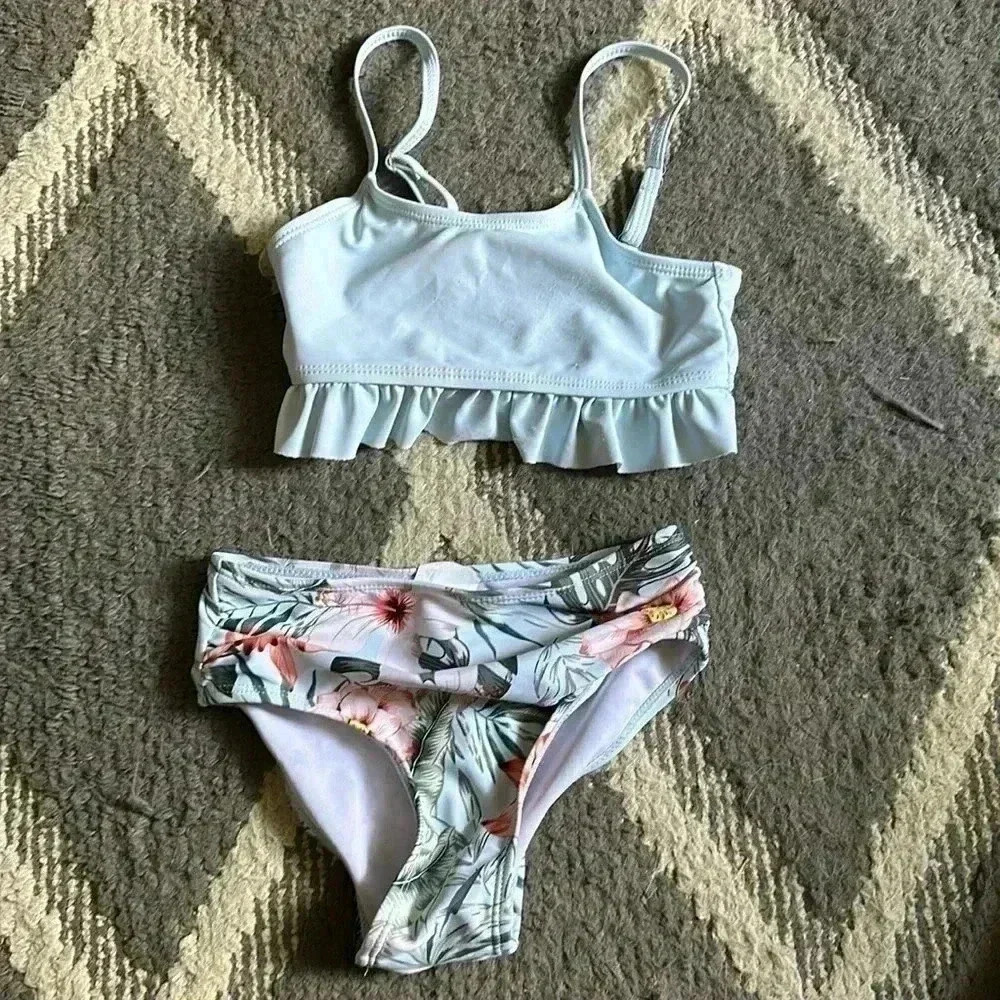 Girls high waisted swim suit - Picture 1 of 2
